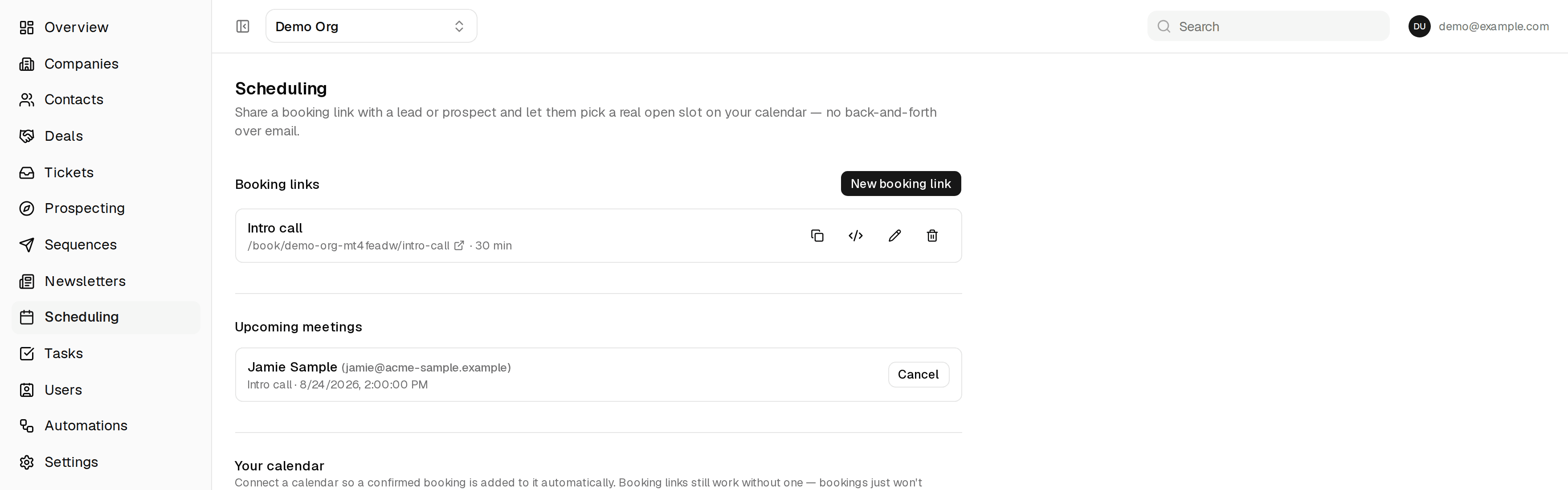 ClientPad — Scheduling