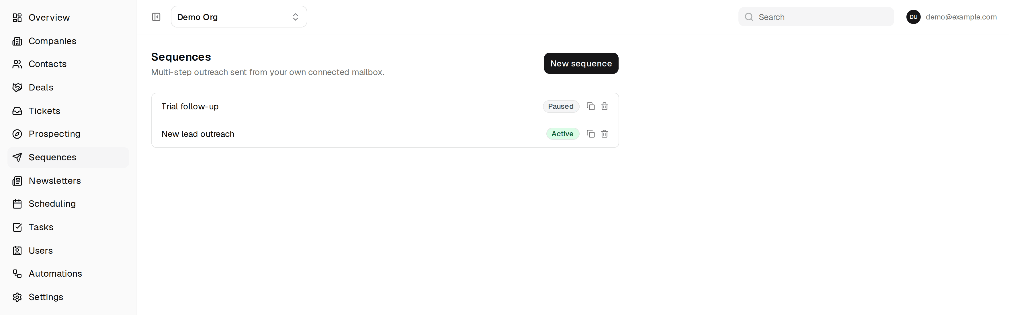 ClientPad — Sequences